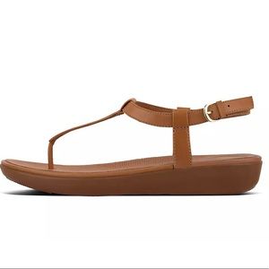 Fitflop Women’s Tia Caramel Back Strap sandals sz8